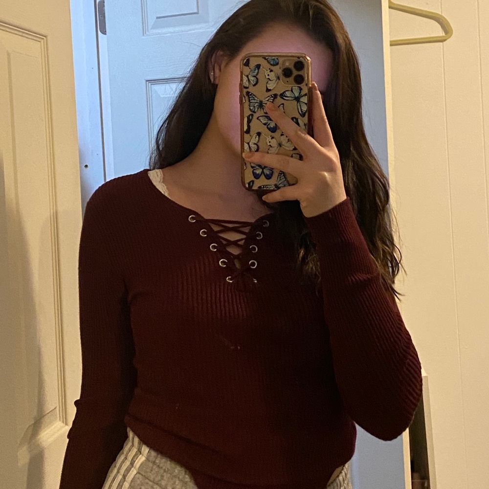Laced Up Sweater